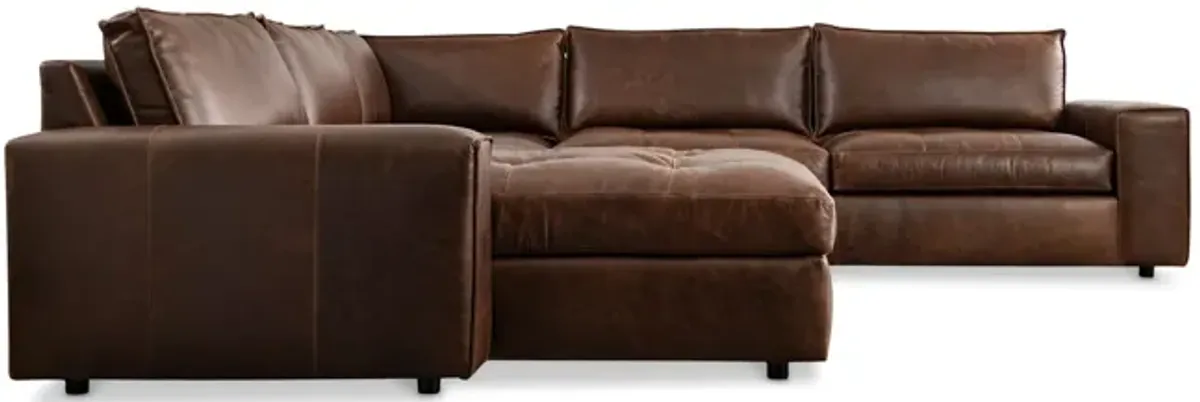 Nest Leather 4 Piece Sectional
