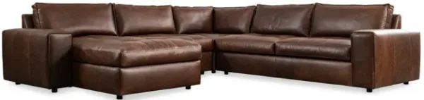 Nest Leather 4 Piece Sectional