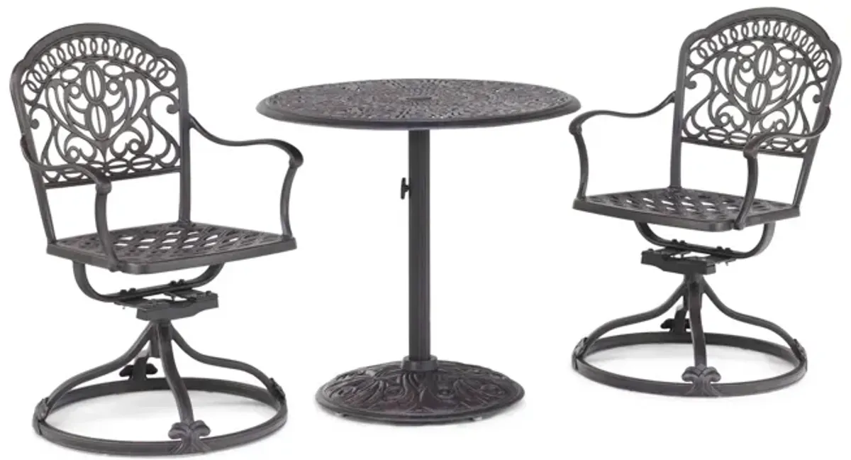 Tuscany 3 Piece Swivel Bistro Set