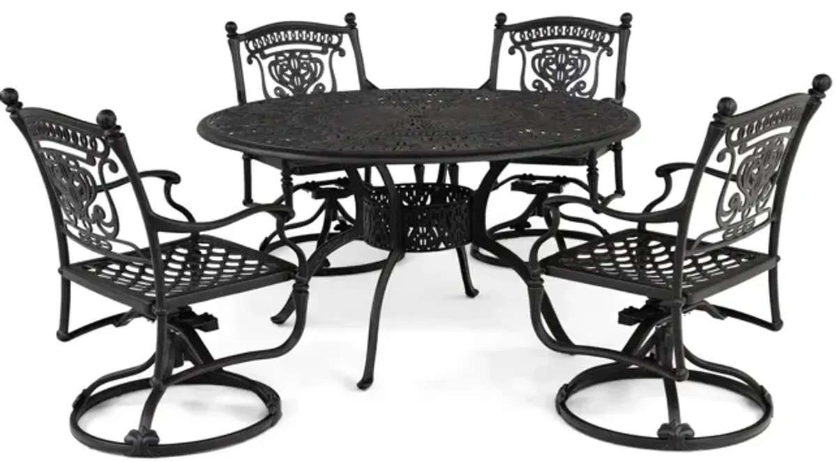 Turin 5 Piece Swivel Patio Dining Set