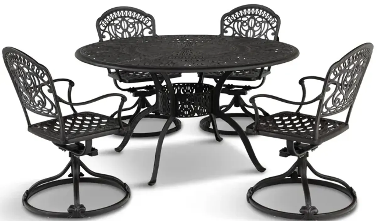 Tuscany 5 Piece Swivel Patio Dining Set