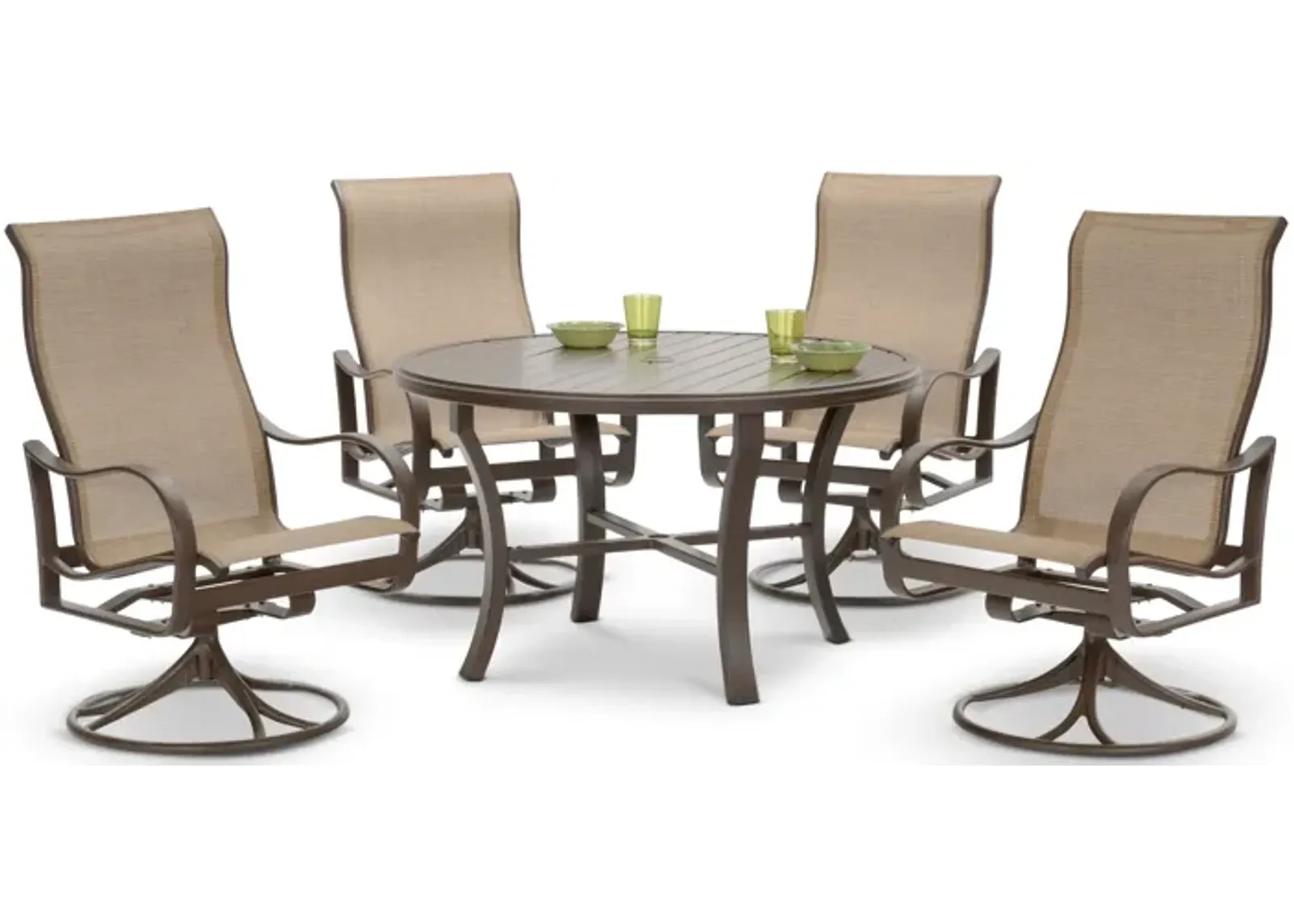 Shoreline 5 Piece Patio Dining Set - Rich Earth