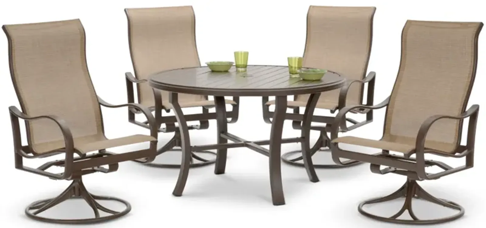 Shoreline 5 Piece Patio Dining Set - Rich Earth