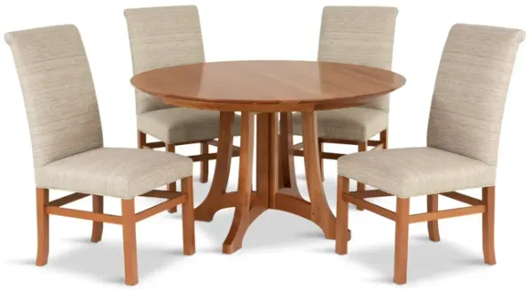 Highlands Pedestal 5 Piece Dining Set