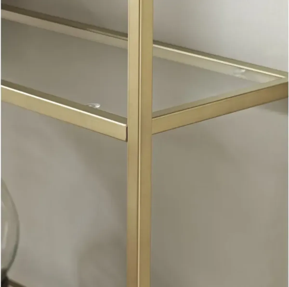 Aimee Glass Etagere in Gold