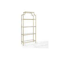 Aimee Glass Etagere in Gold