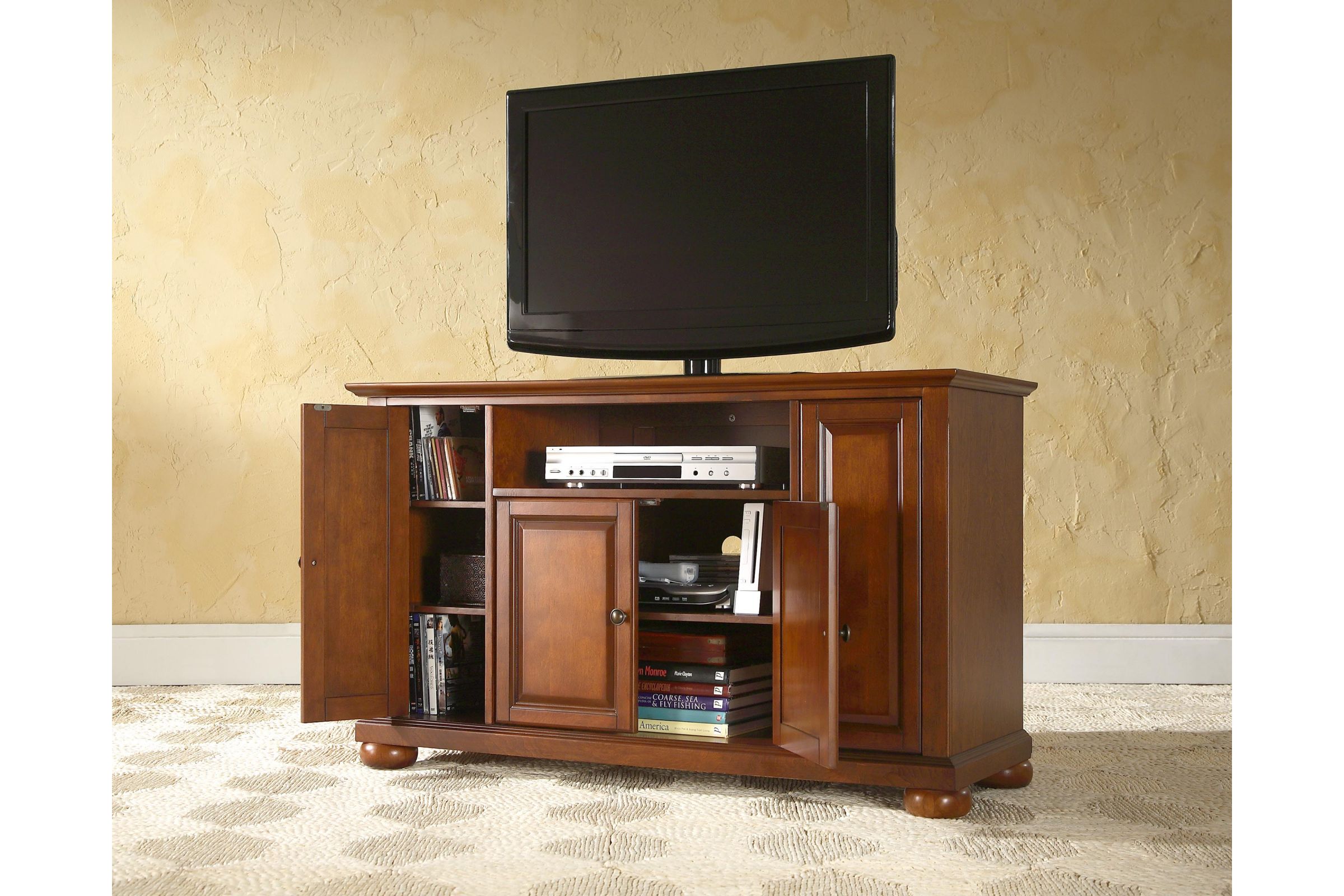 Alexandria 48" TV Stand in Classic Cherry