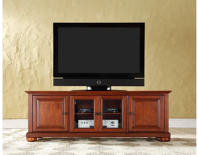 Alexandria 60" Low Profile TV Stand in Classic Cherry