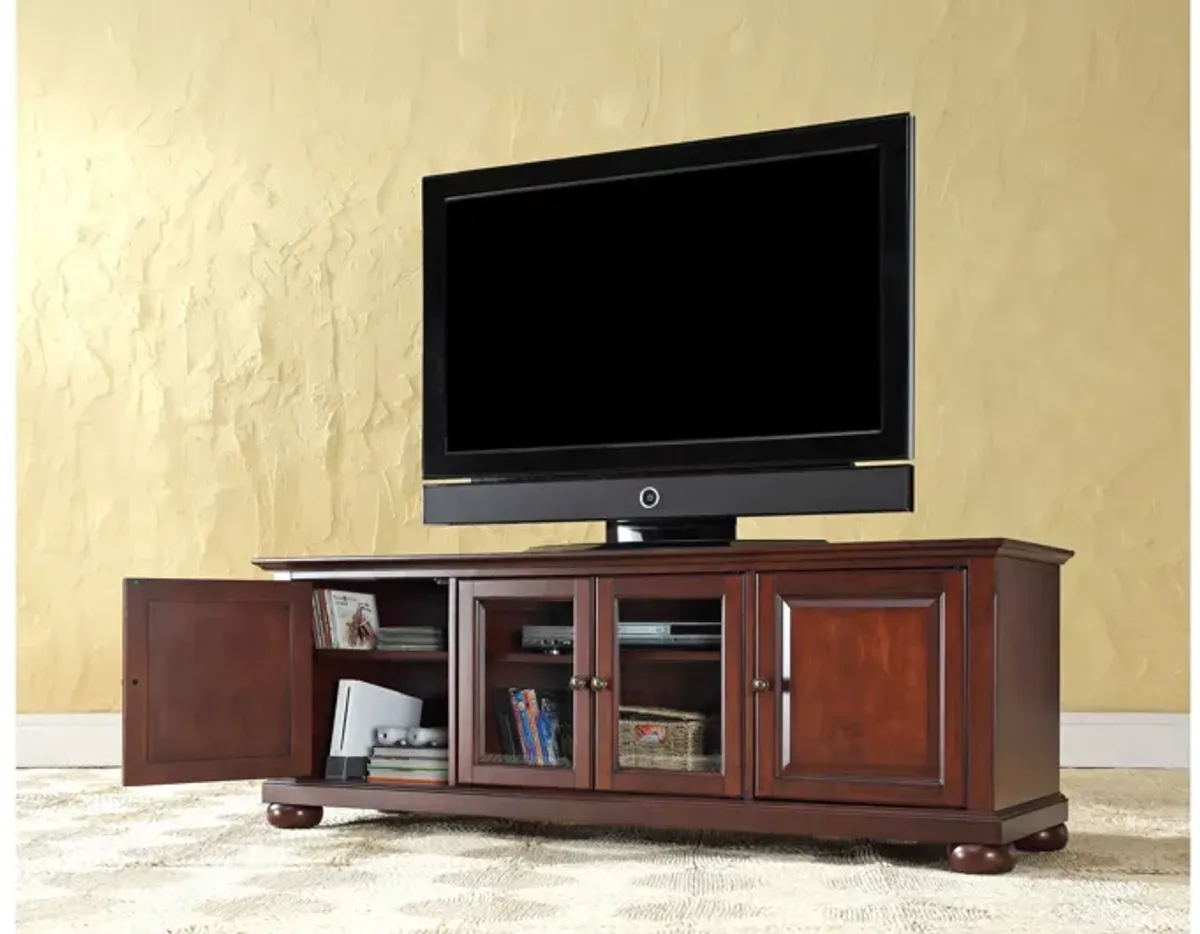 Alexandria 60" Low Profile TV Stand in Vintage Mahogany