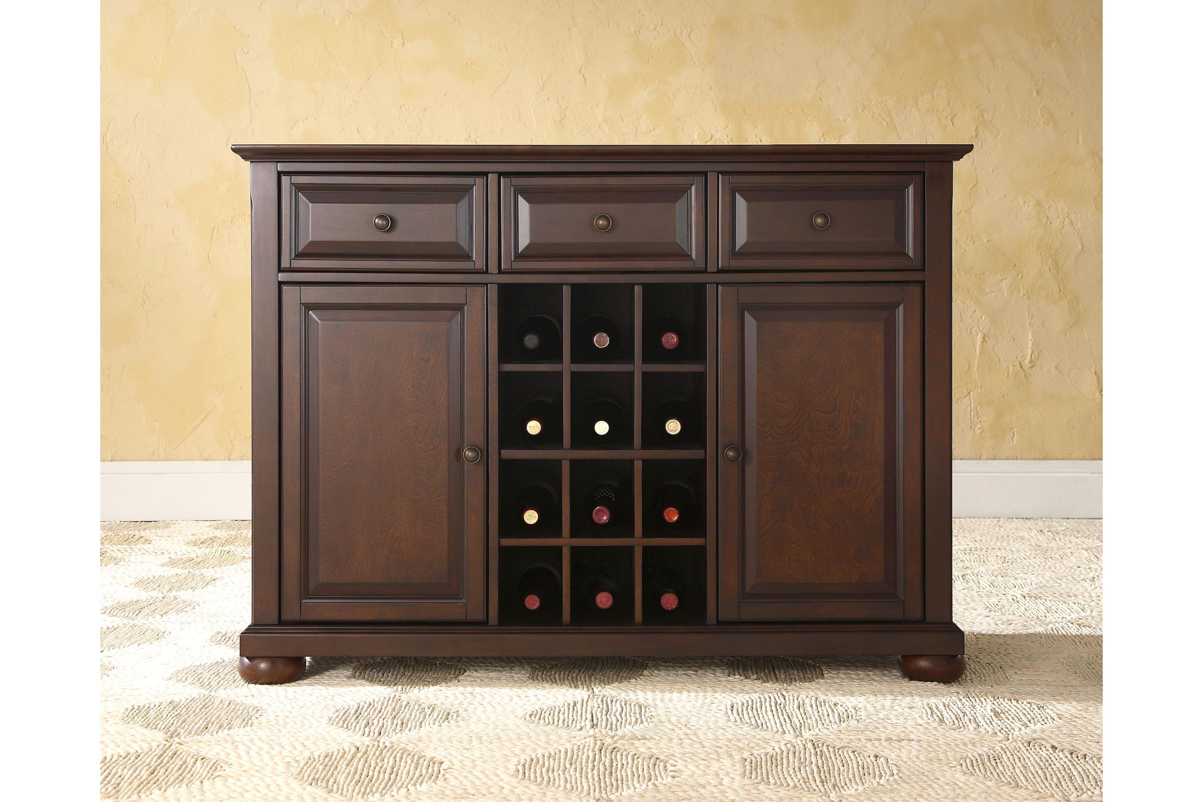 Alexandria Buffet Server/Sideboard with Wine Storage in Vintage