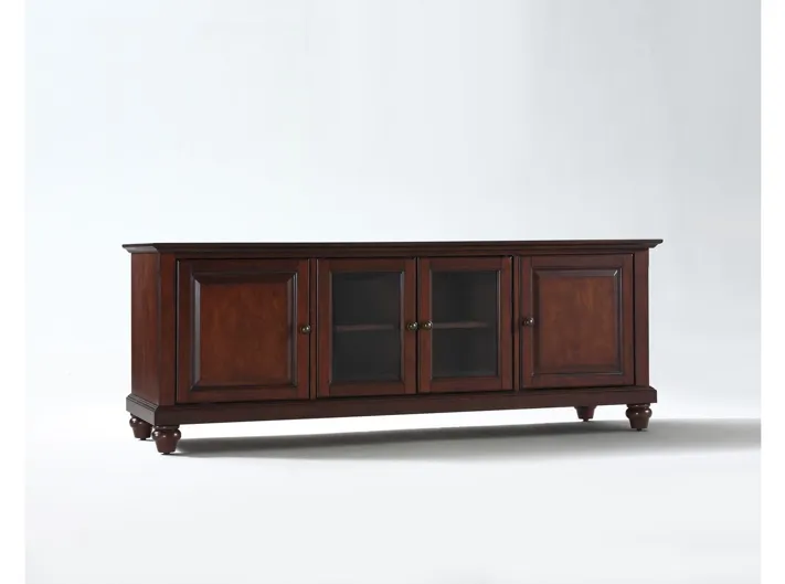 Cambridge 60" Low Profile TV Stand in Vintage Mahogany