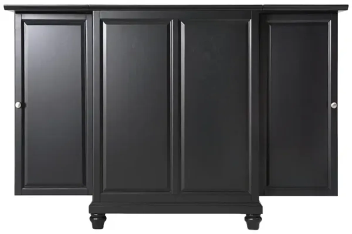 Cambridge Expandable Bar Cabinet in Black