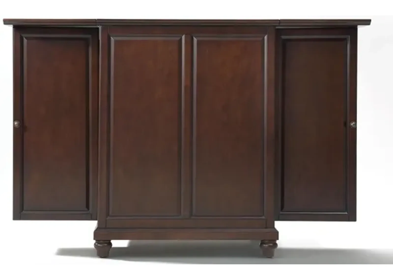 Cambridge Expandable Bar Cabinet in Vintage Mahogany