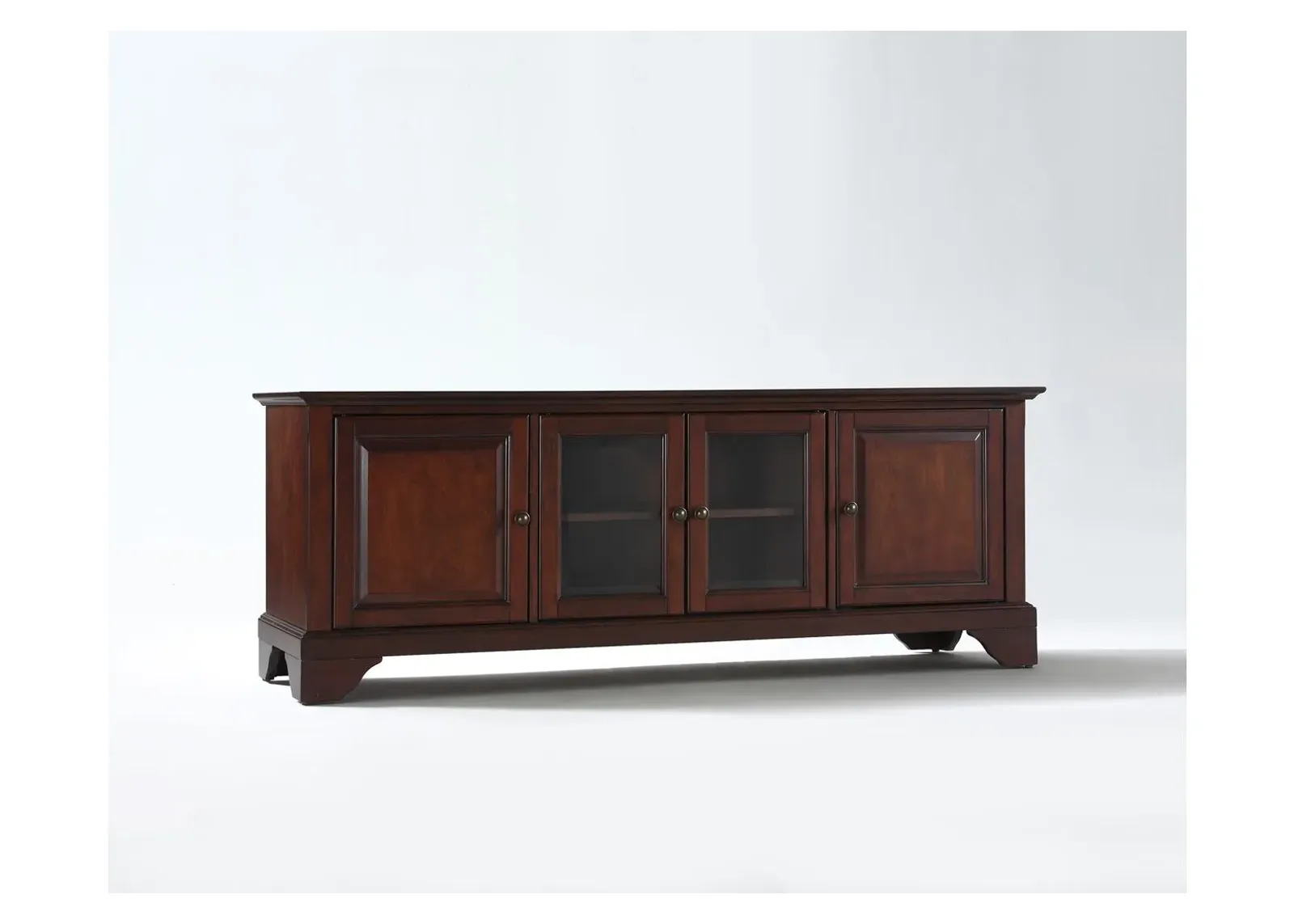 Lafayette 60" Low Profile TV Stand in Vintage Mahogany