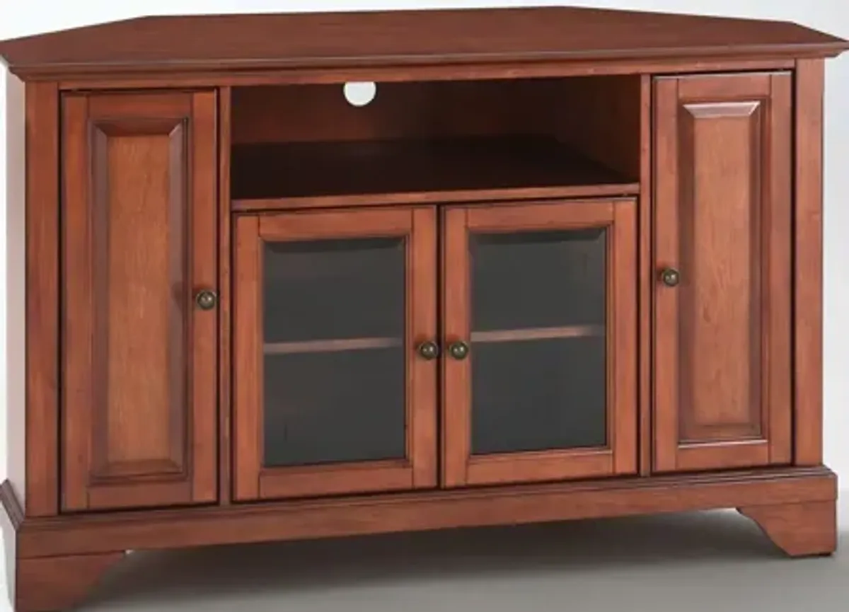 Lafayette 48" Corner TV Stand in Classic Cherry