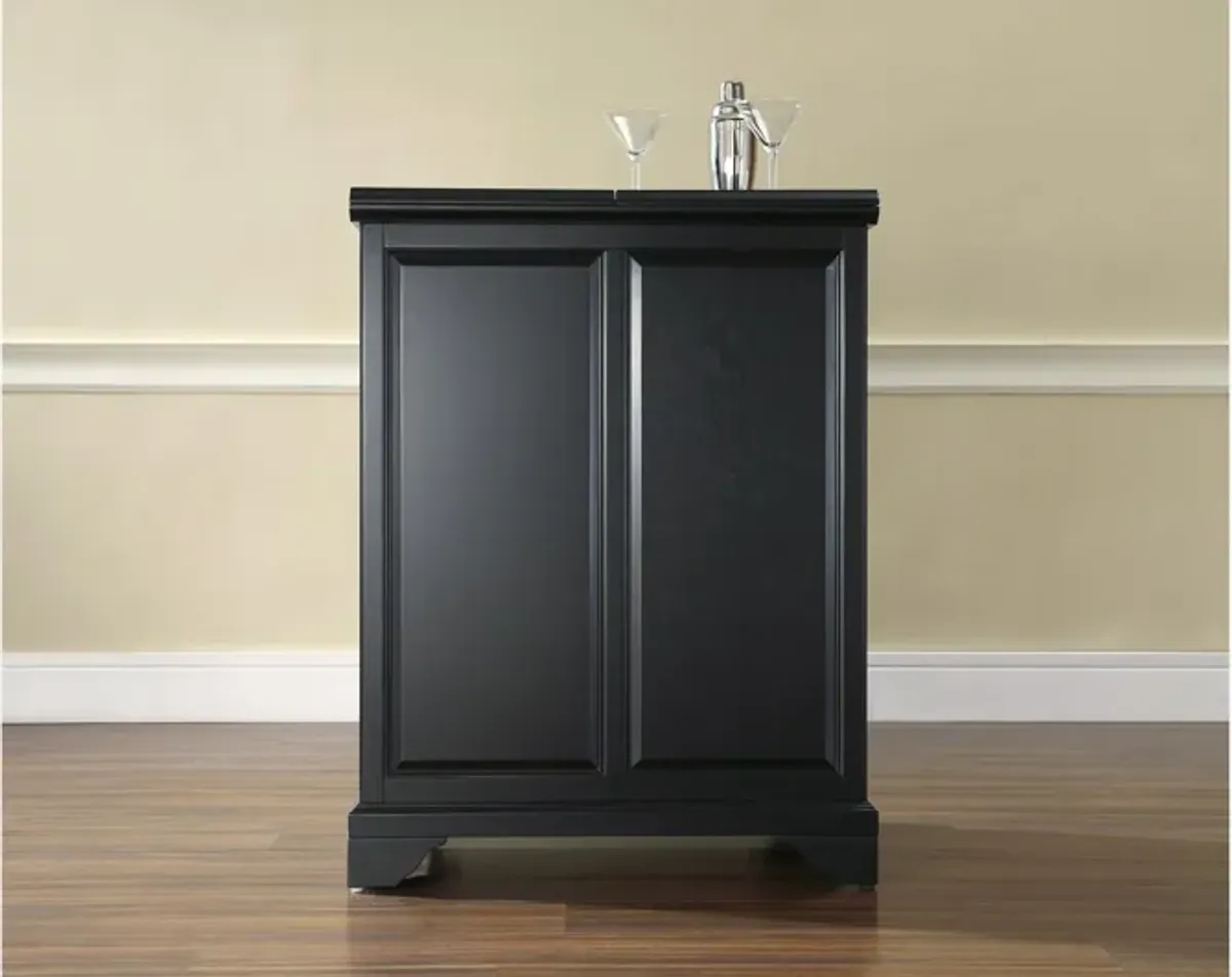 Lafayette Expandable Bar Cabinet in Black