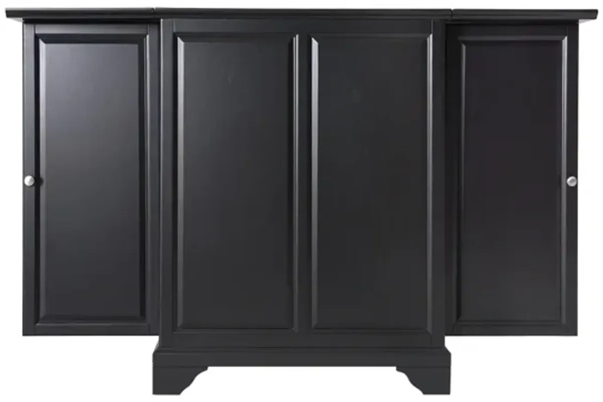 Lafayette Expandable Bar Cabinet in Black