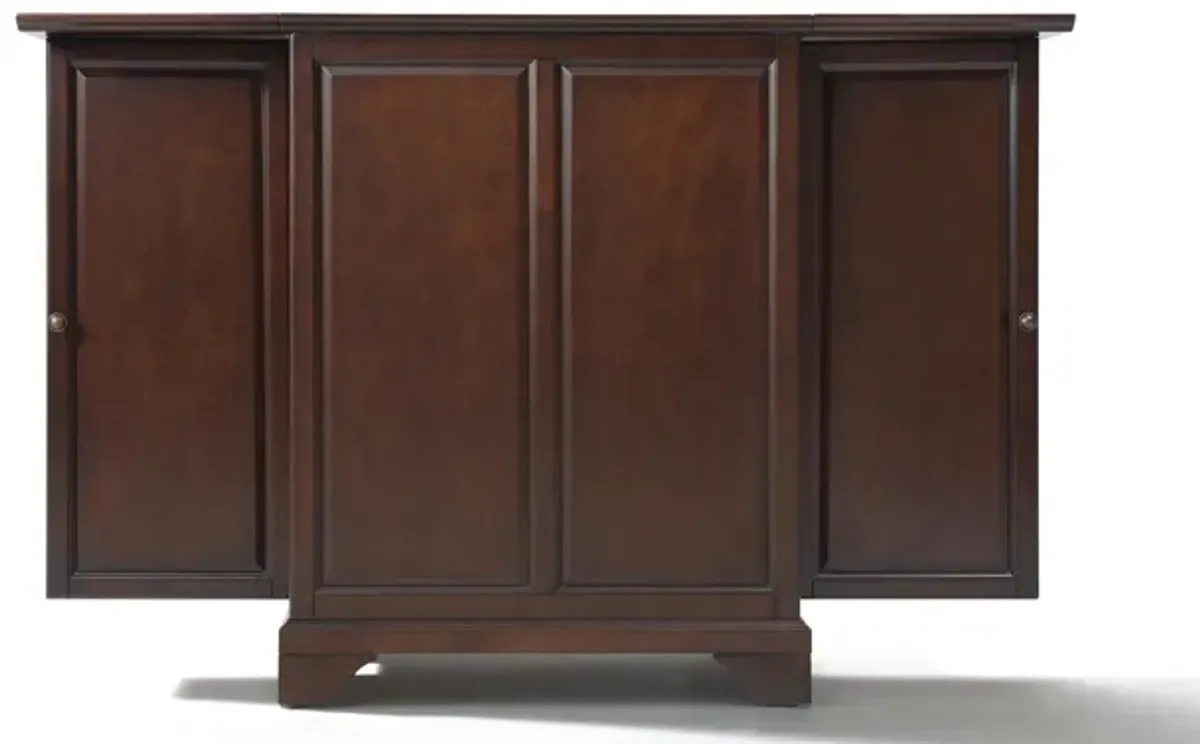 Lafayette Expandable Bar Cabinet in Vintage Mahogany