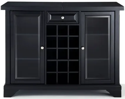 Lafayette Sliding Top Bar Cabinet in Black