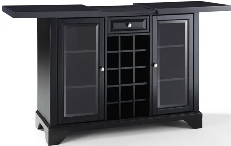 Lafayette Sliding Top Bar Cabinet in Black