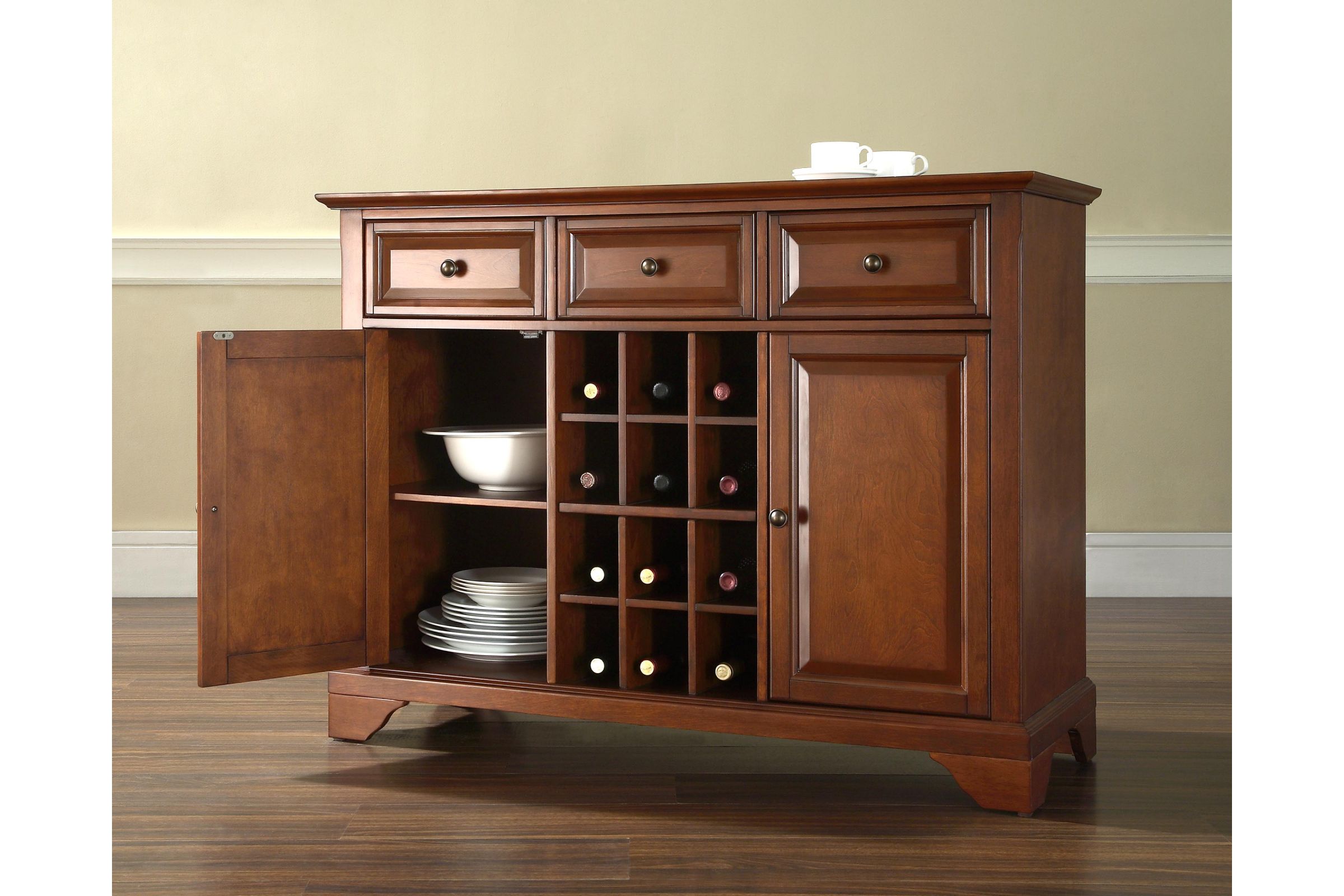 Lafayette Buffet Server/Sideboard with Wine Storage in Classic