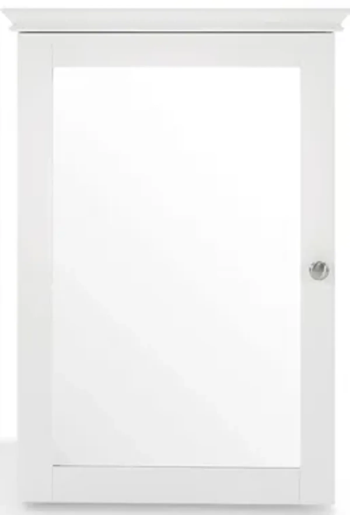 Lydia Mirrored Wall Cabinet in White