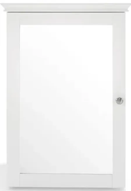 Lydia Mirrored Wall Cabinet in White