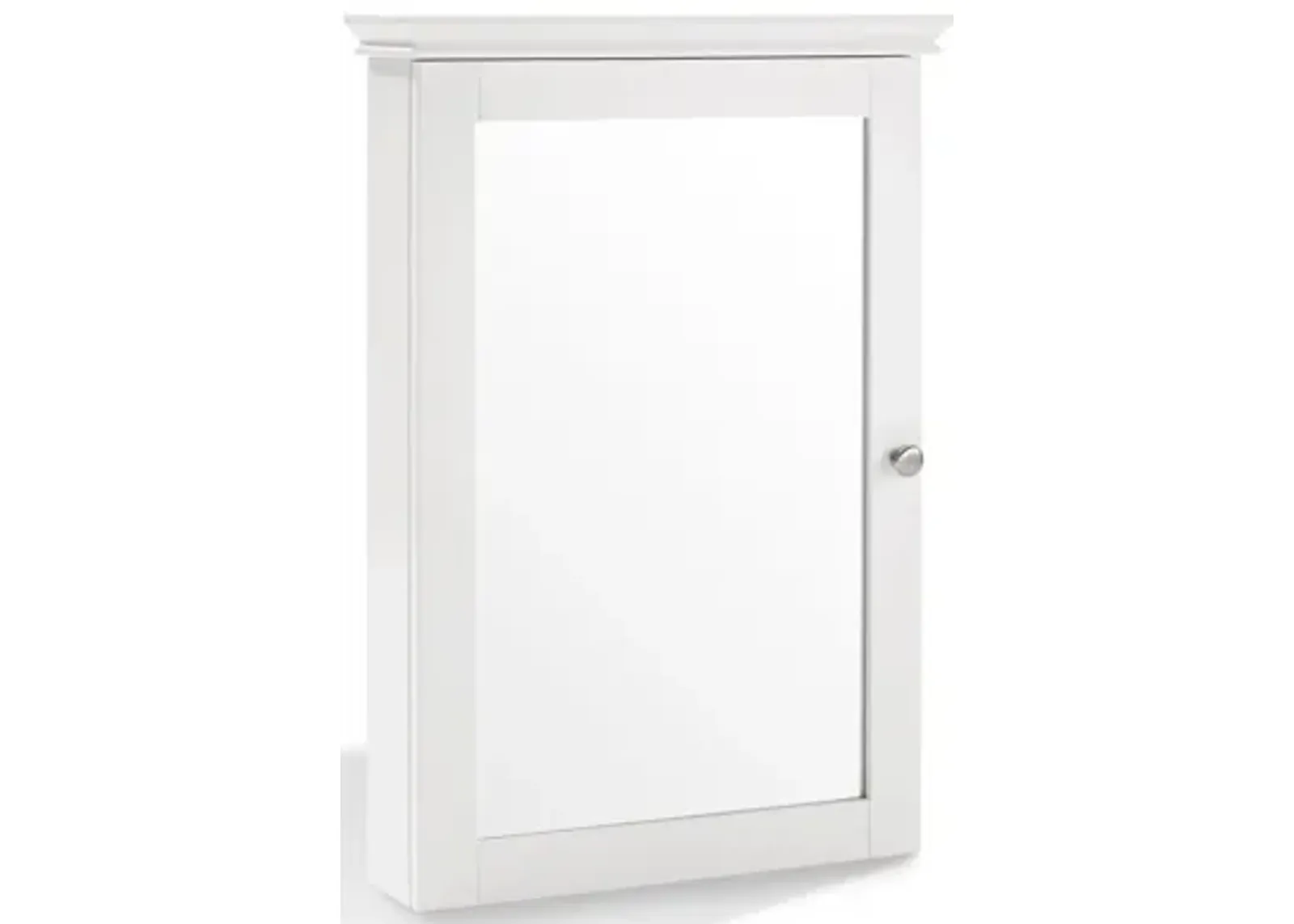 Lydia Mirrored Wall Cabinet in White