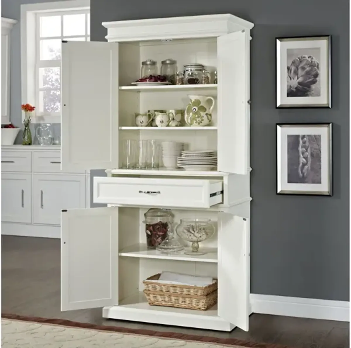 Parsons Pantry in White