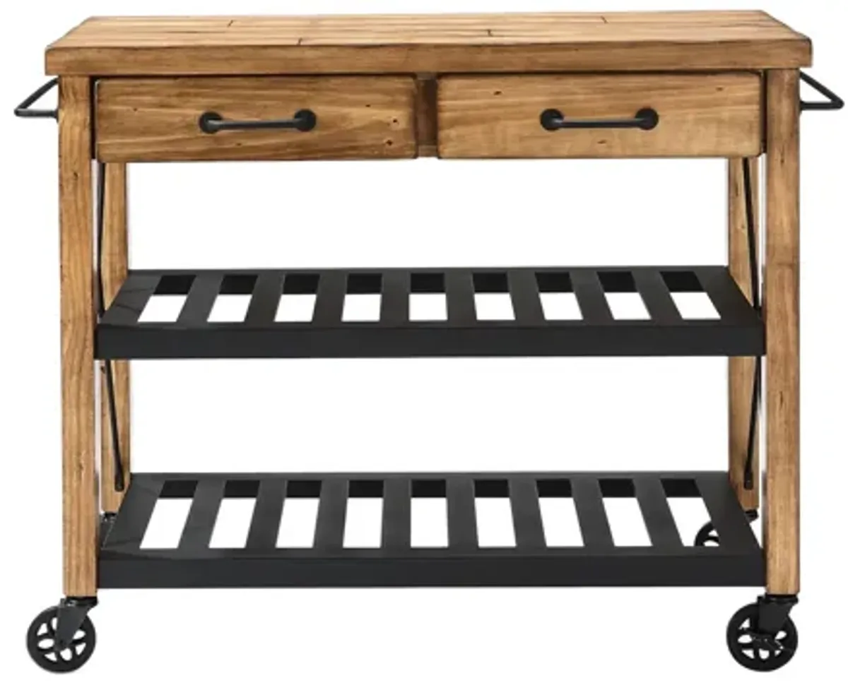 Roots Rack Industrial Kitchen Cart in Natural