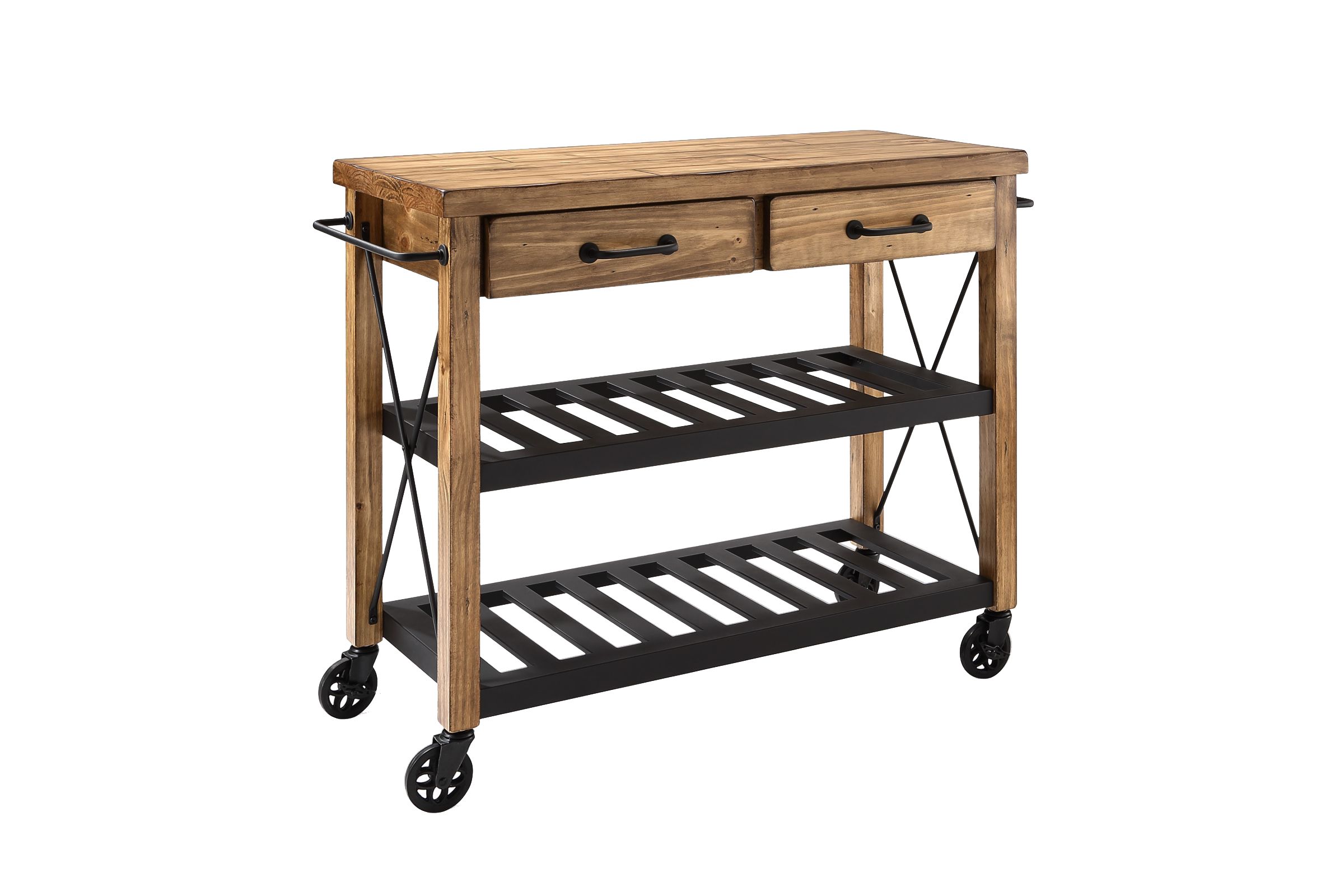 Roots Rack Industrial Kitchen Cart in Natural