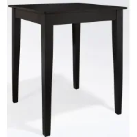 Tapered Leg Pub Table in Black