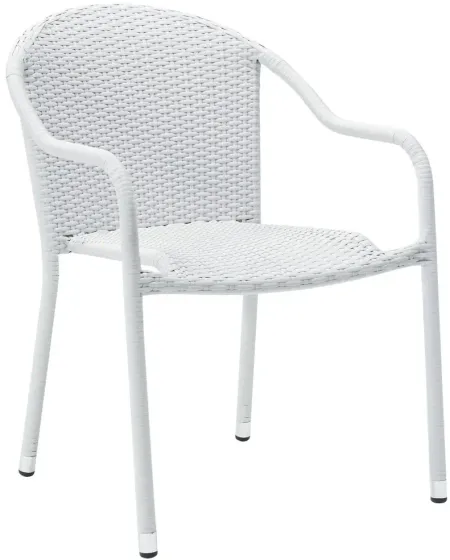 Palm Harbor Stackable Chairs Set of 4 in White