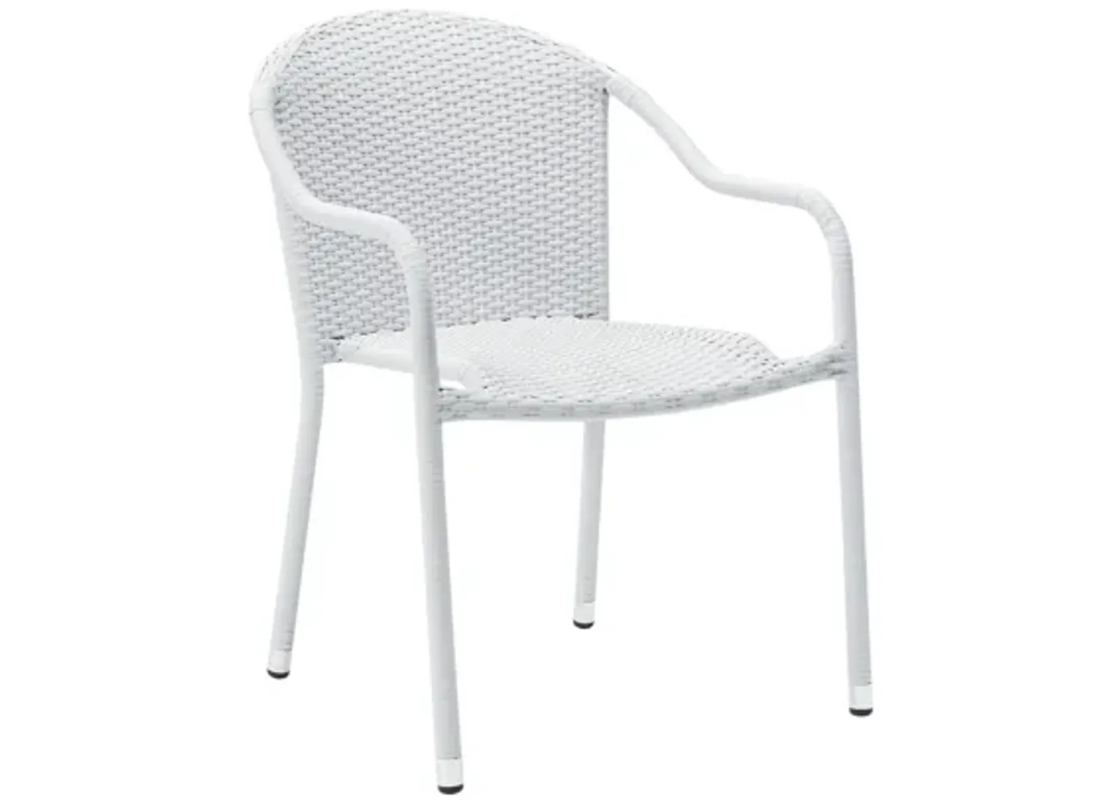 Palm Harbor Stackable Chairs Set of 4 in White