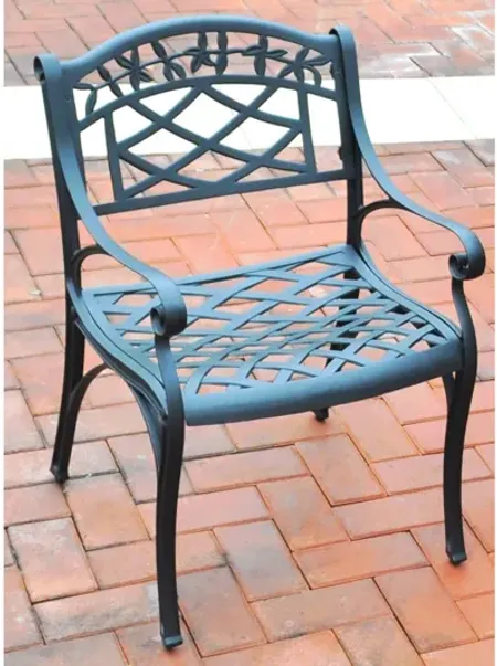 Sedona Arm Chair in Charcoal Black Set of 2