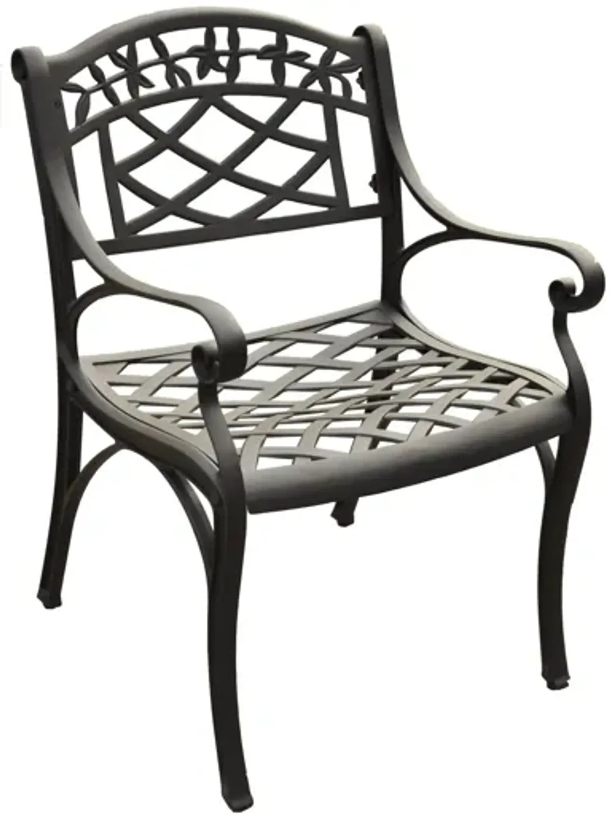 Sedona Arm Chair in Charcoal Black Set of 2