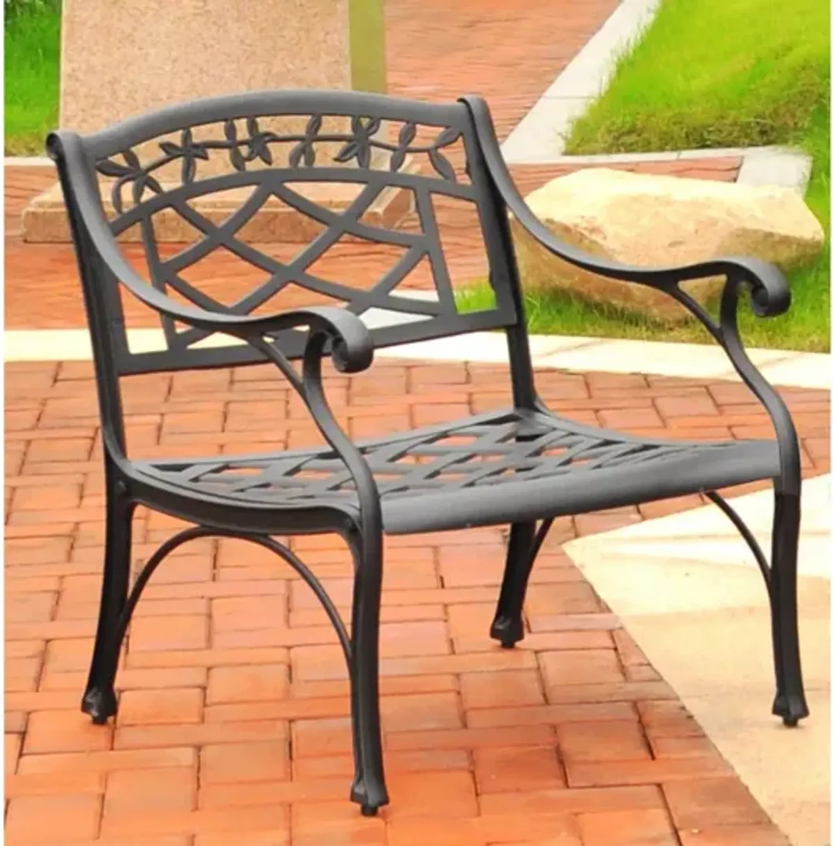 Sedona Club Chair in Charcoal Black