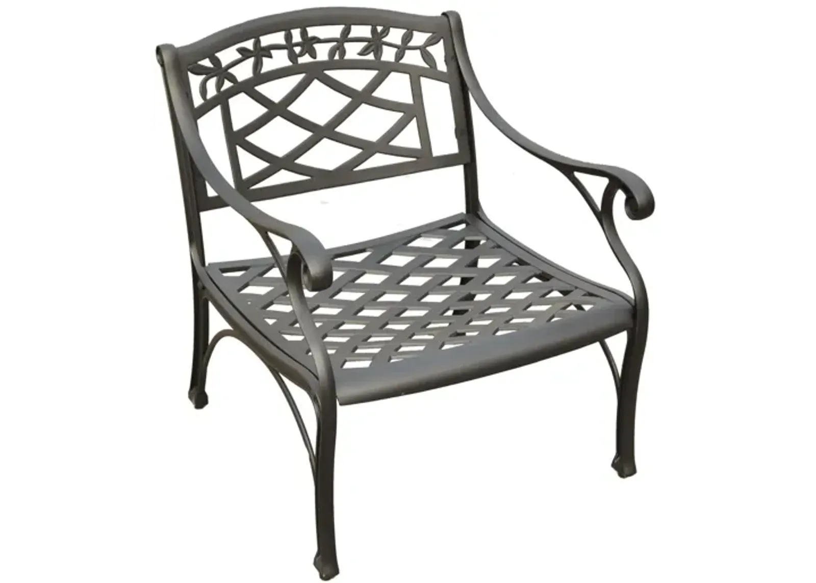 Sedona Club Chair in Charcoal Black