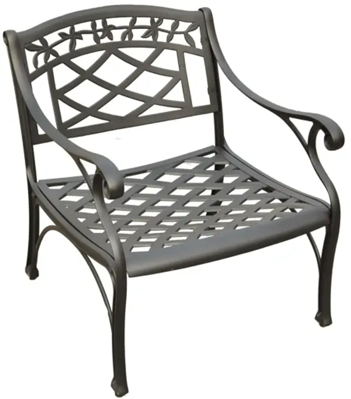 Sedona Club Chair in Charcoal Black