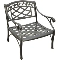 Sedona Club Chair in Charcoal Black