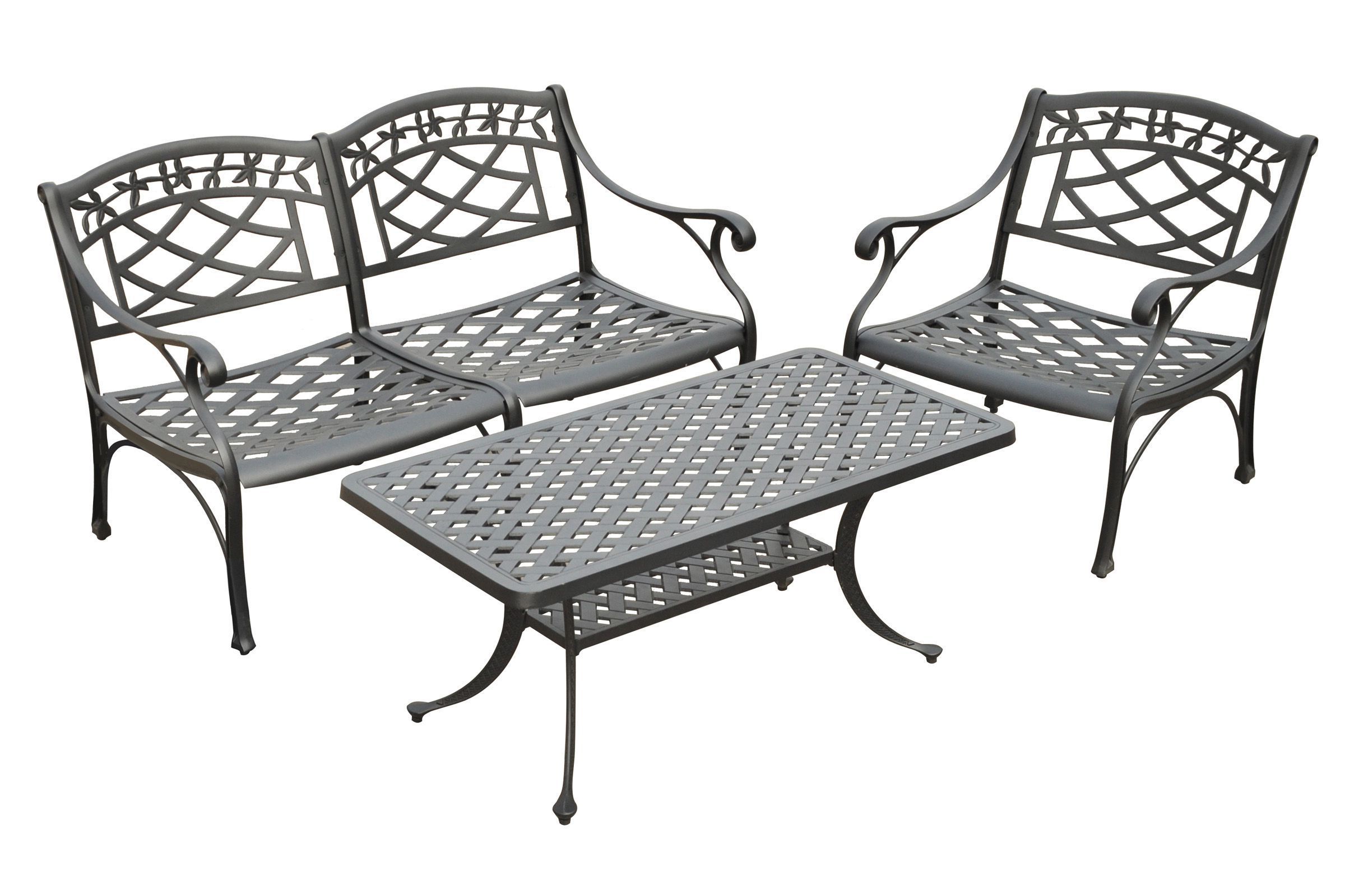 Sedona 3 Piece Loveseat, Chair, and Table Set