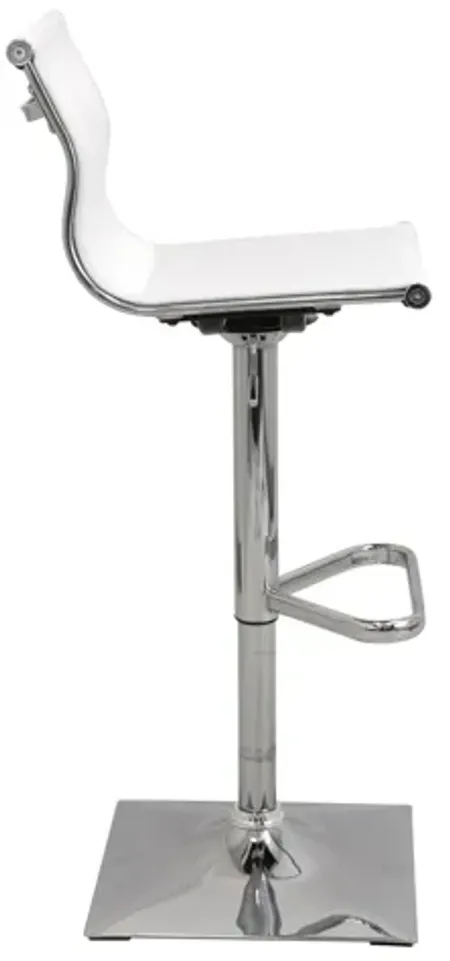 Mirage Height Adjustable Barstool with Swivel by LumiSource