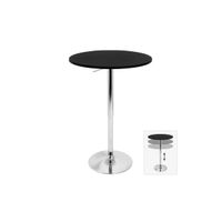 Height Adjustable Bar Table in Black by LumiSource