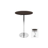 Height Adjustable Bar Table in Brown by LumiSource