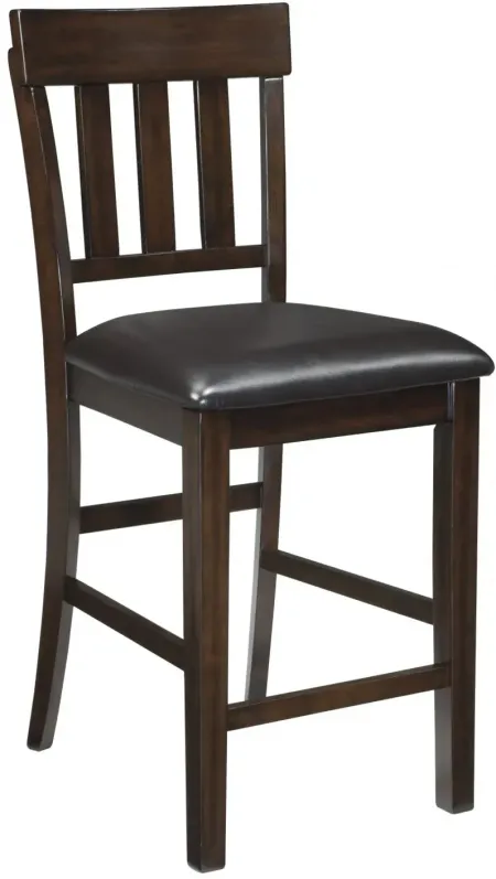 Haddigan Upholstered Bar Stools in Dark Brown Set of 2 by Ashley