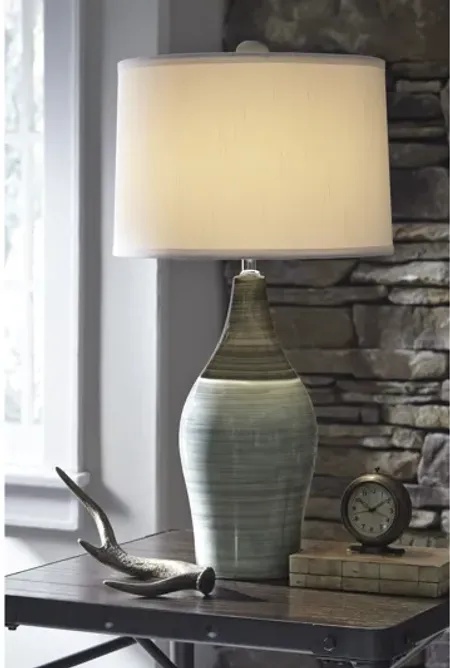 Niobe Ceramic Table Lamps Set of 2 Grey by Ashley