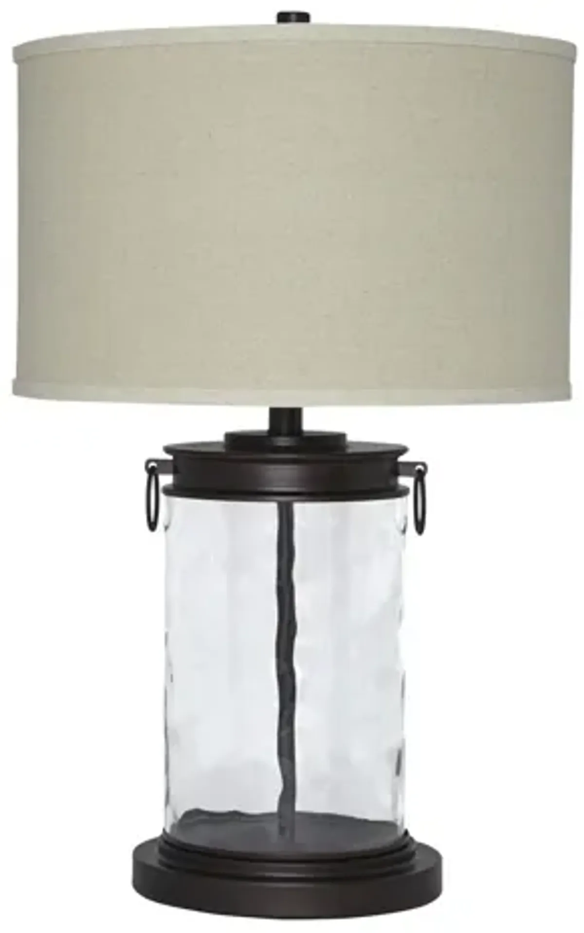 Tailynn Glass Table Lamp in Clear/Bronze Finish by Ashley