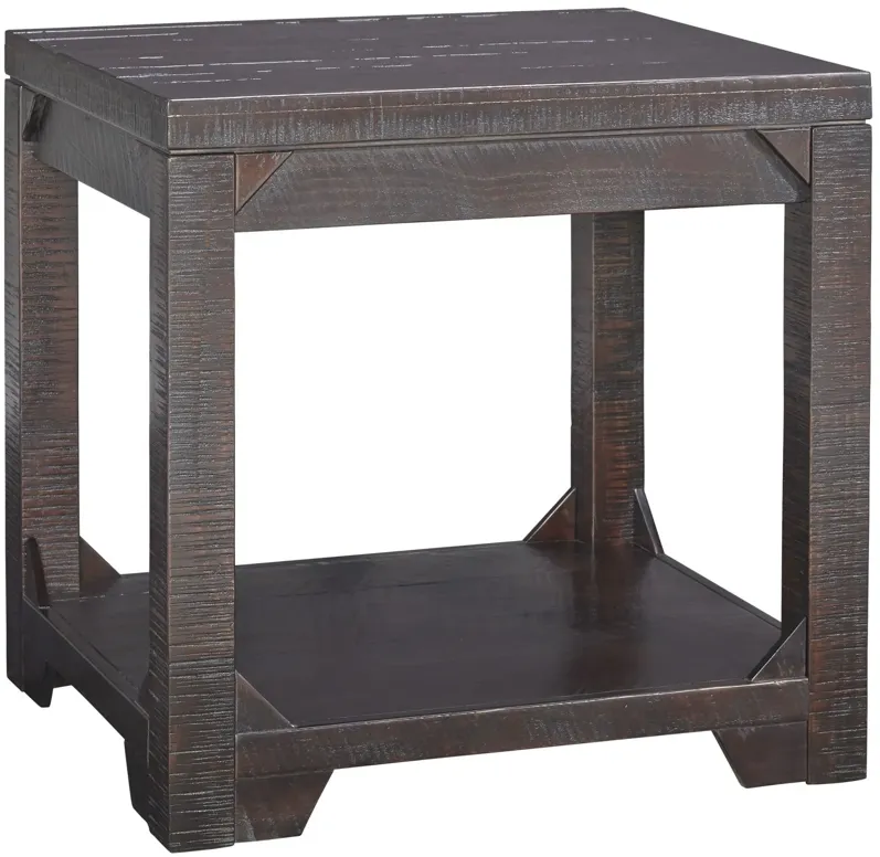 Rogness Rectangular End Table in Rustic Brown by Ashley