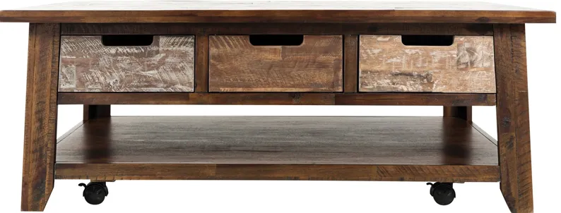 Castered Cocktail Table with Drawers