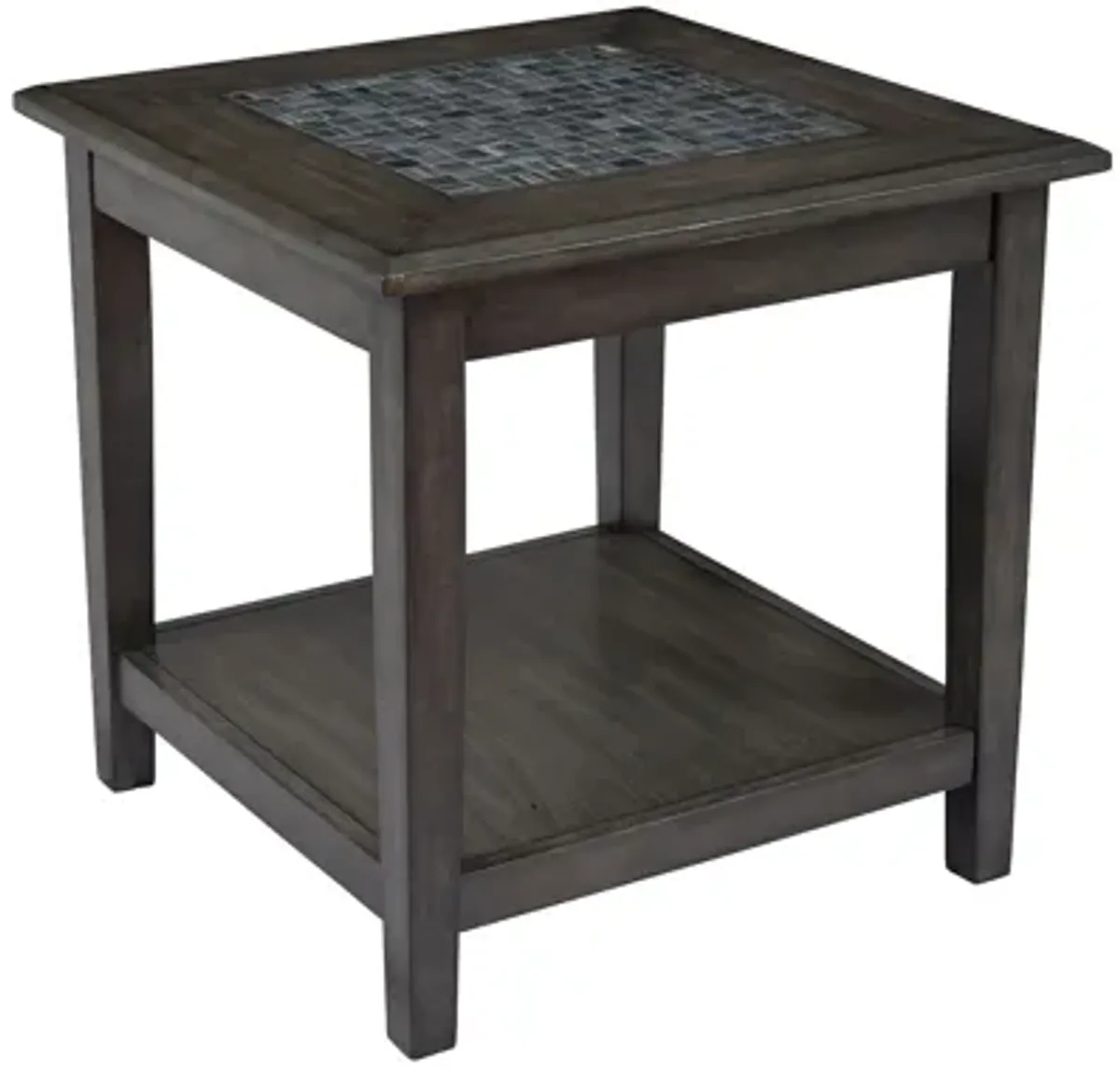 Grey Mosaic End Table